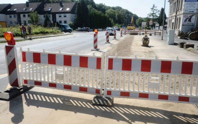 Baustelle Wittener Straße wandert