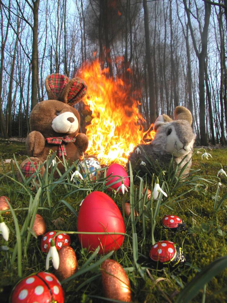 Wo brennen die Osterfeuer in Witten?