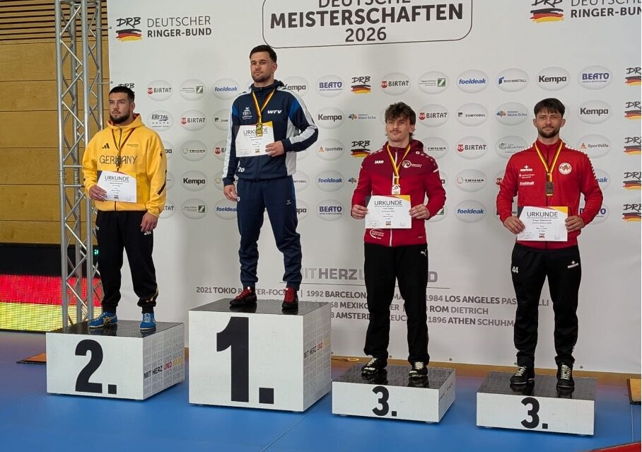 Gregor Eigenbrodt (rechts) holte sich bei den Deutschen Meisterschaften die Bronzemedaille. Foto: KSV
