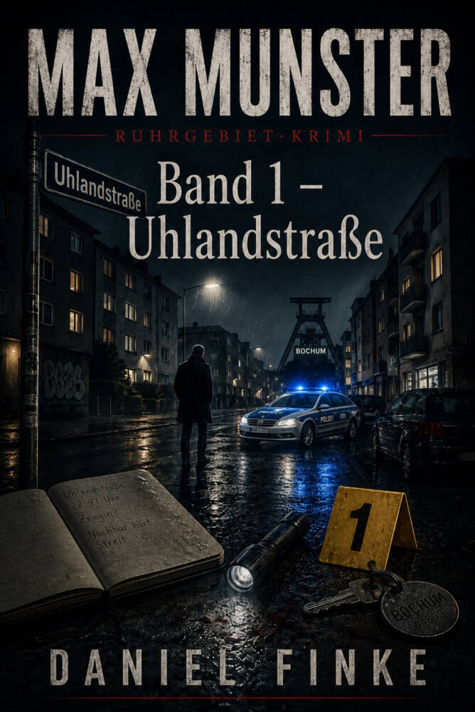 „Max Munster – Uhlandstraße“ ist als gedruckte Ausgabe und als eBook erhältlich.