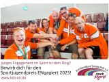 Sportjugendpreis „ENgagiert“ startet in die Bewerbungsphase