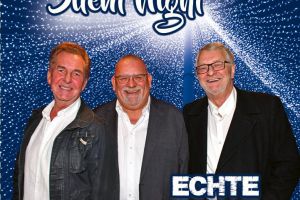 Heiko Niedereichholz, Frank Obermeier und Volker Viebahn sind „Echte Freunde“ und treten zweimal beim Glühweintreff auf.