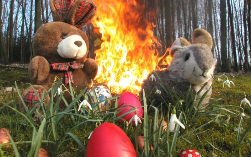 Wo brennen die Osterfeuer in Witten?