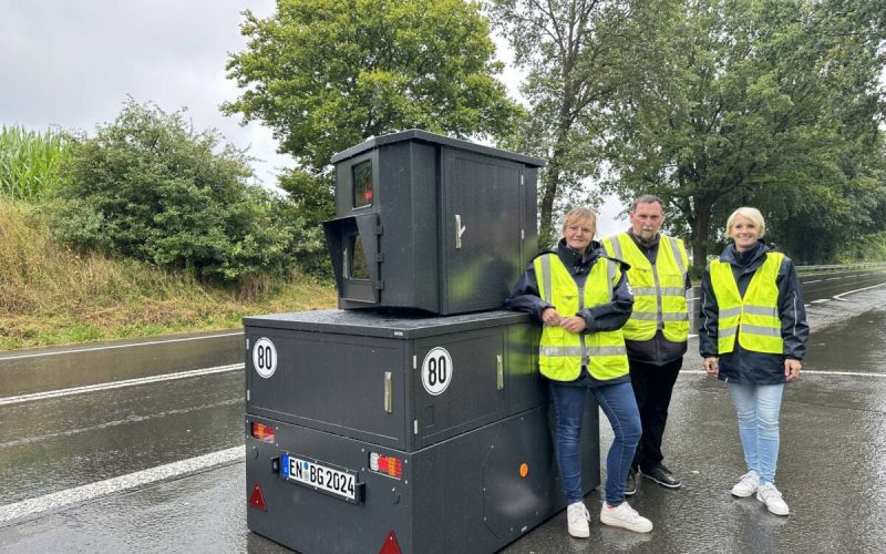 Mobiler Blitzanhänger im Einsatz