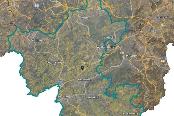 Luftbilder zeigen Ennepe-Ruhr-Kreis