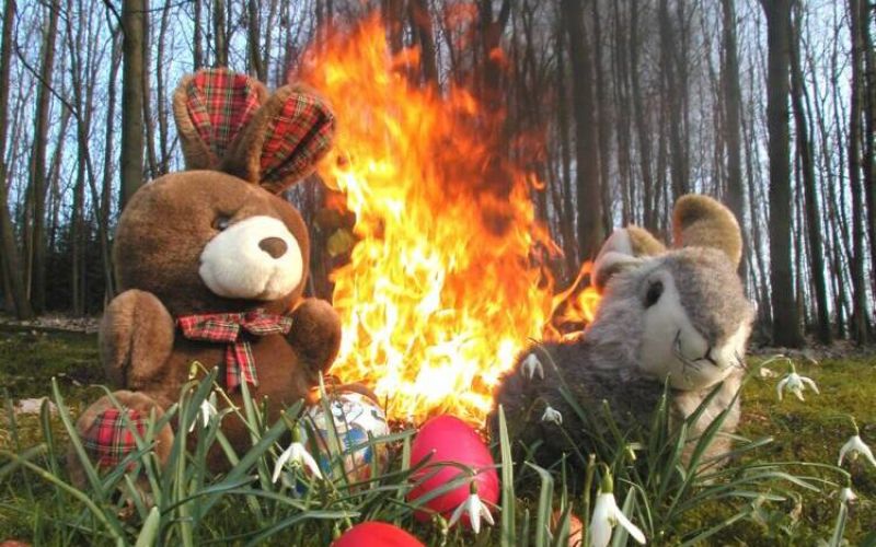 Wo brennen die Osterfeuer in Witten?