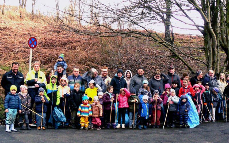 Großangelegte Aktion in Buchholz: Dem Müll ging’s an den Kragen