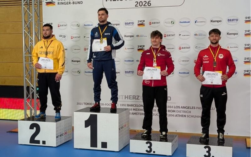 Gregor Eigenbrodt (rechts) holte sich bei den Deutschen Meisterschaften die Bronzemedaille. Foto: KSV