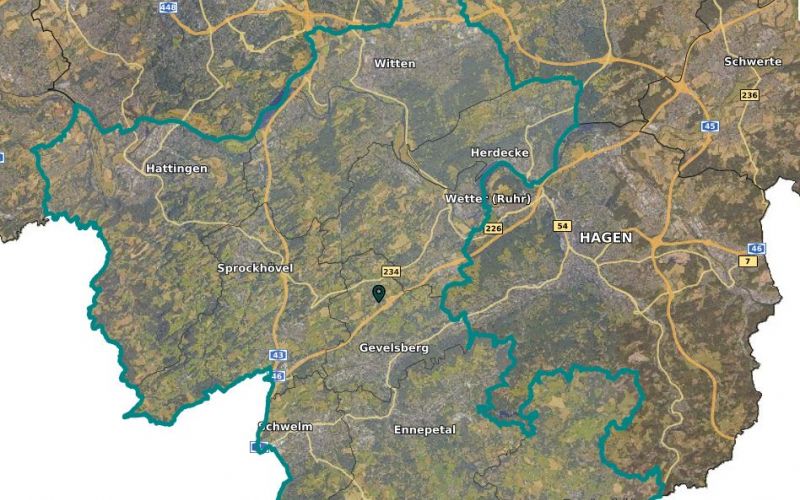 Luftbilder zeigen Ennepe-Ruhr-Kreis