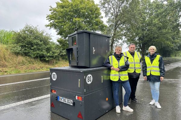 Mobiler Blitzanhänger im Einsatz
